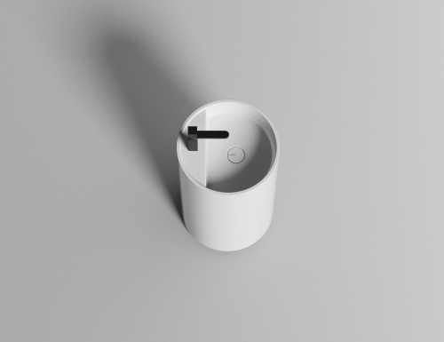 Раковина из литьевого мрамора Salini ARMONIA 130111G 45х45 напольная цвет белый - фото 3